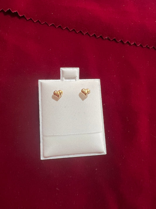 Filled Heart earrings
