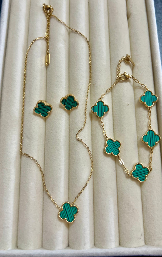 Set Flower green