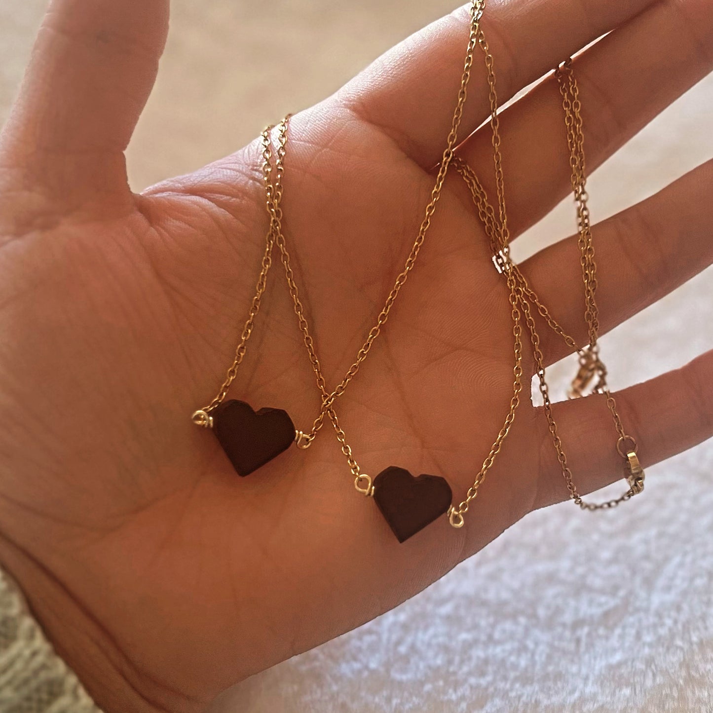 Chain Azabache Heart