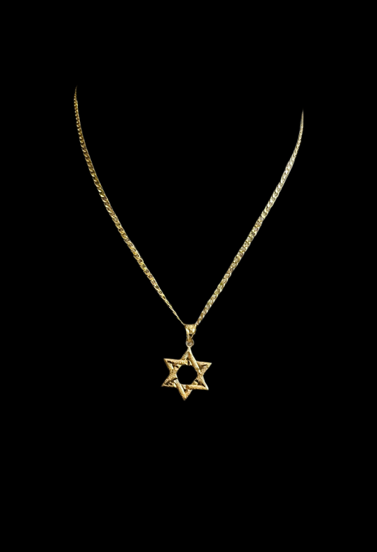 Chain Star david Gold 10k