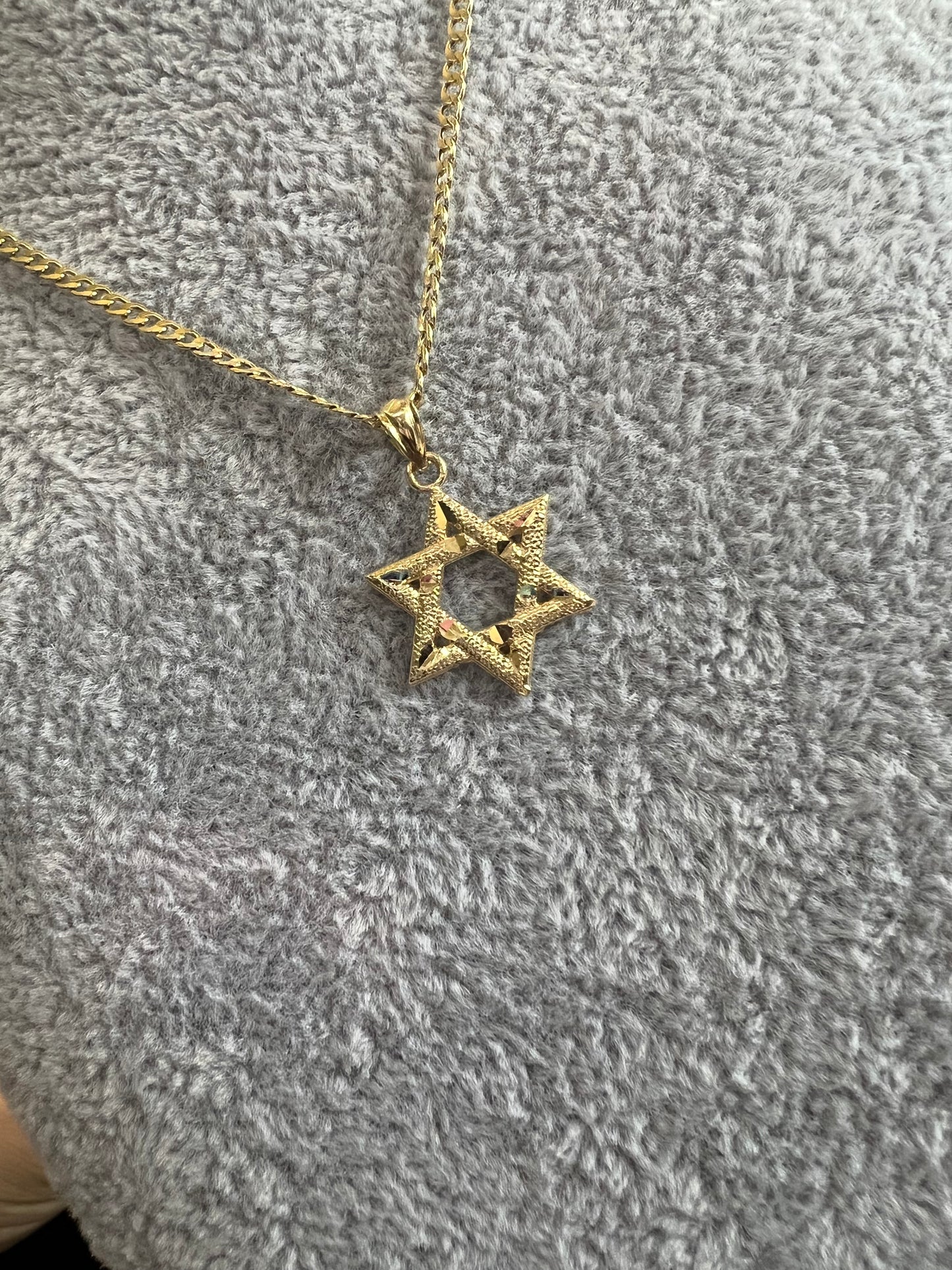 Chain Star david Gold 10k